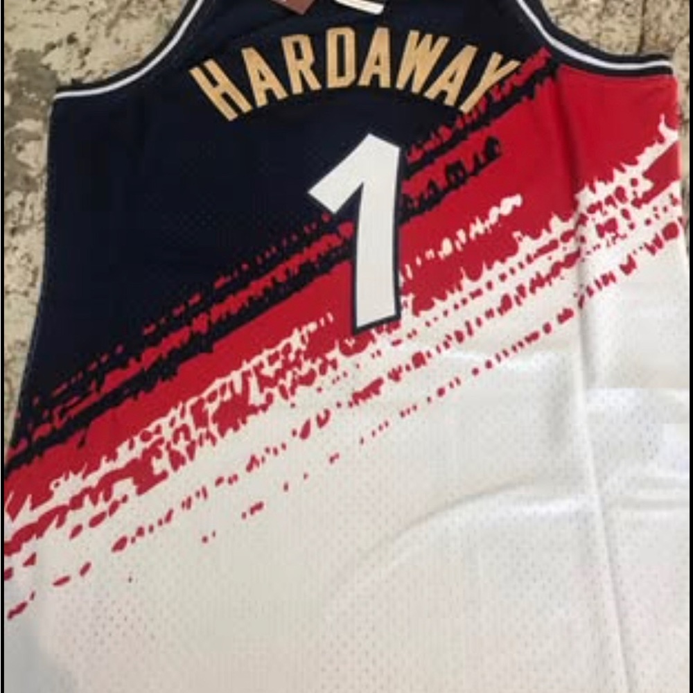 NWT Orlando #1 Hardaway jersey. Adult large. Hardwood Classics.